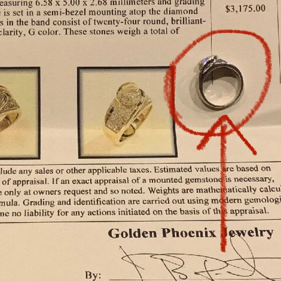 14k Gold Diamond Ring - Picture 3 of 10